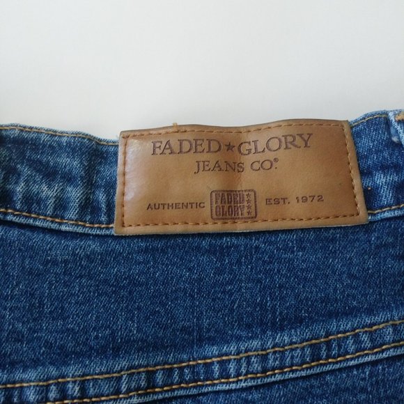 FADED GLORY Womens High Rise Jeans Straight Leg Stonewashed Cottagecore Weekend - Picture 7 of 7